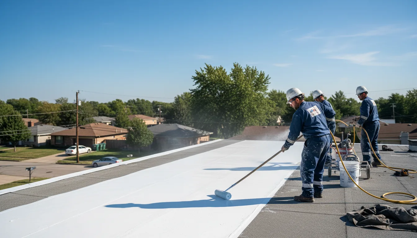 Commercial roof coating in Philipp, MS near me